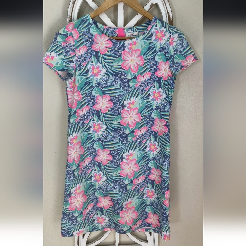 Vineyard Vines Girls Tropical Dress Size 10